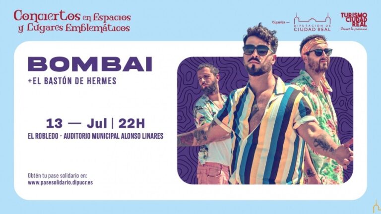 Los conciertos en espacios y lugares emblemáticos llegarán a El Robledo este sábado con la actuación de ‘Bombai’