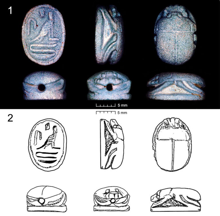 Hallan un escarabeo egipcio en la necrópolis de Alcubillas