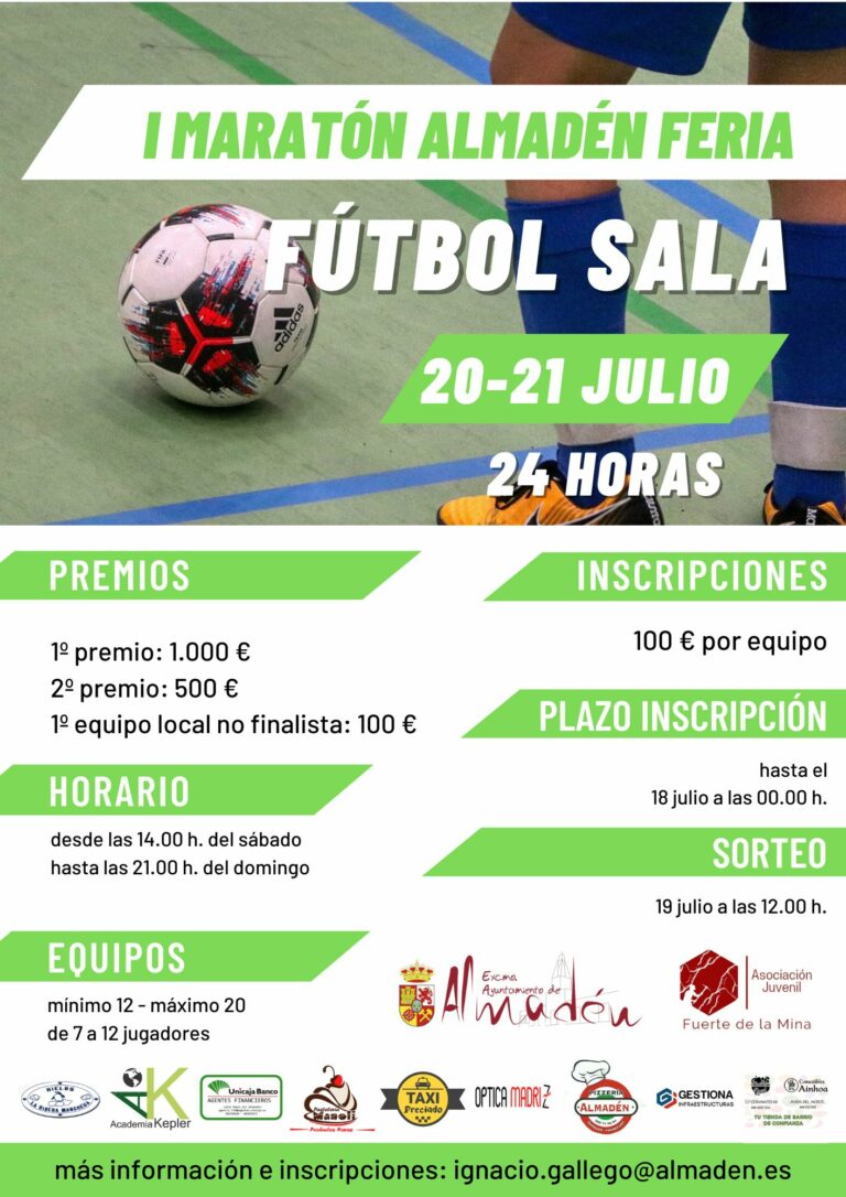 Almadén celebra el I Maratón de Fútbol Sala