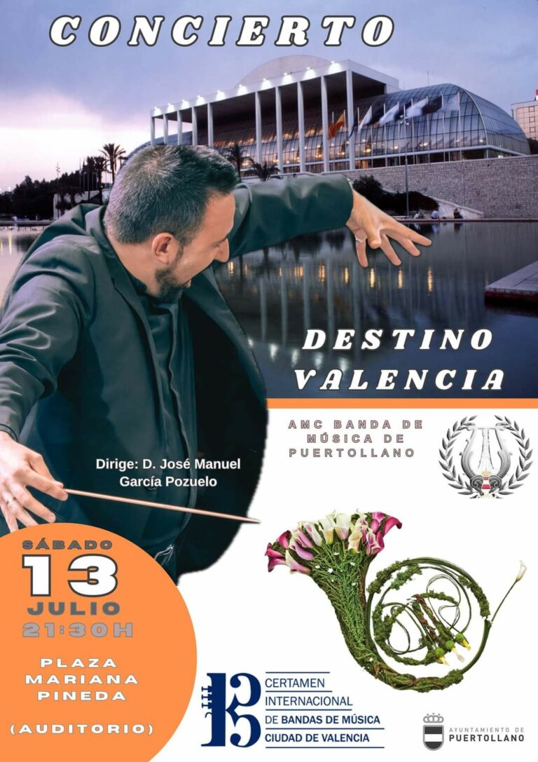Puertollano: La AMC compartirá el sábado en un concierto en plaza Mariana Pineda el repertorio que presentará al Certamen de Bandas de Música de Valencia