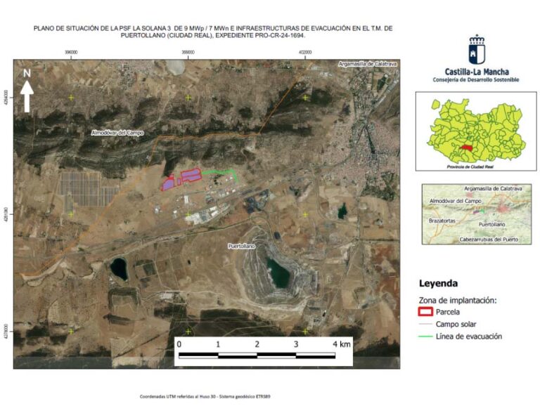 Otra fotovoltaica de 9 megavatios consolida la colonización renovable al sur de Puertollano