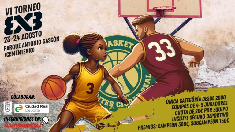 Abierta la inscripción para la sexta edición del torneo 3×3 organizado por el Basket Cervantes Ciudad Real