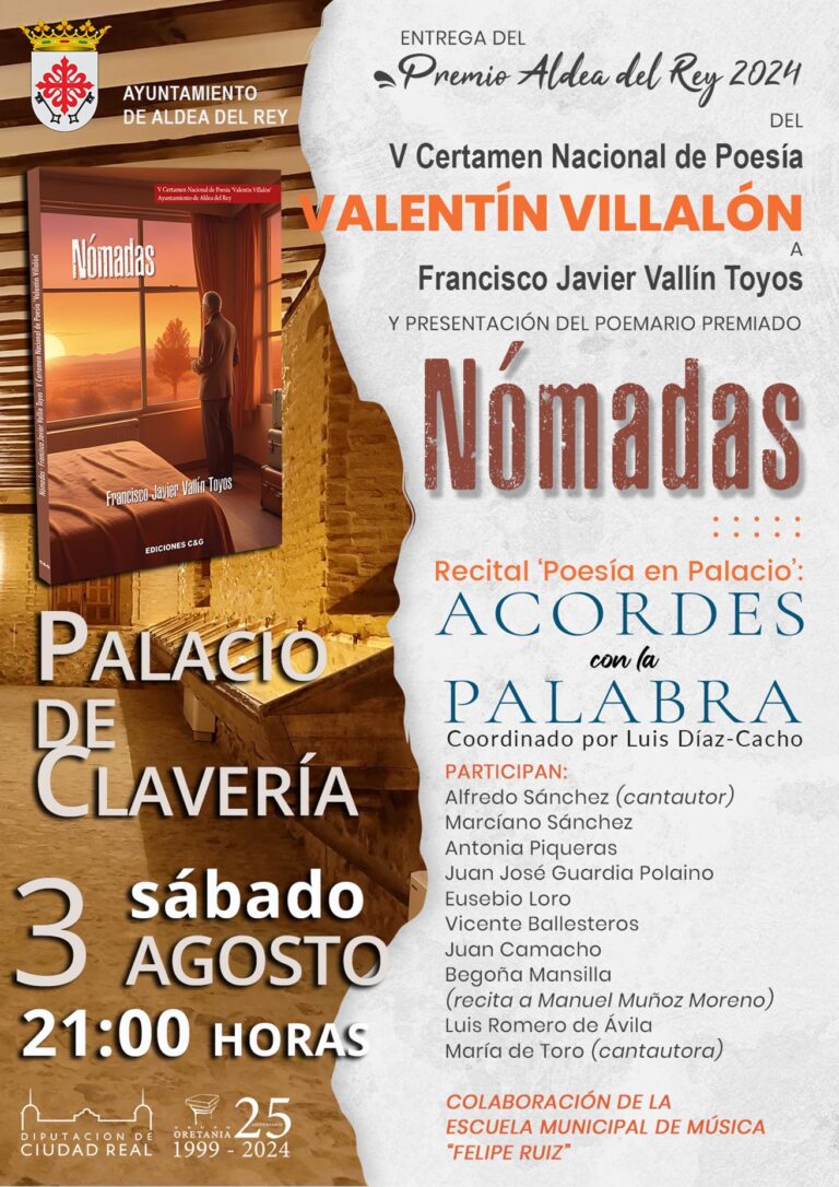 “Acordes con la palabra” en el Palacio de Clavería de Aldea del Rey