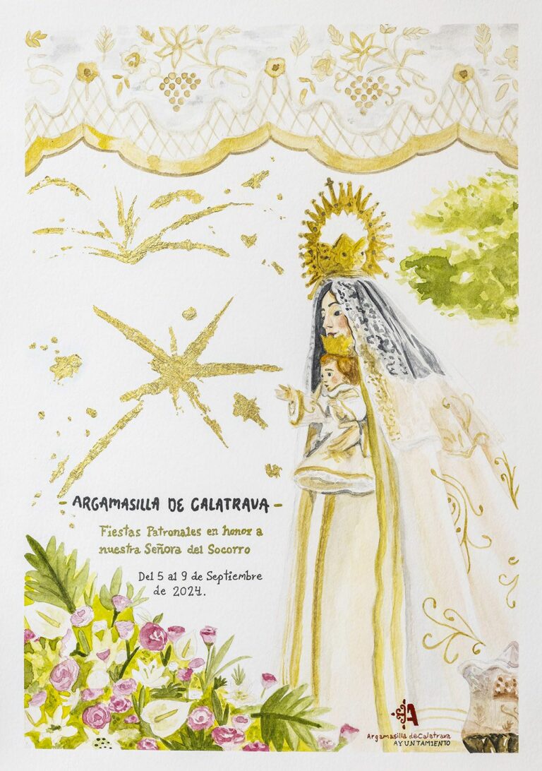 Keila García anuncia con mimo de acuarelas las celebraciones patronales de este año