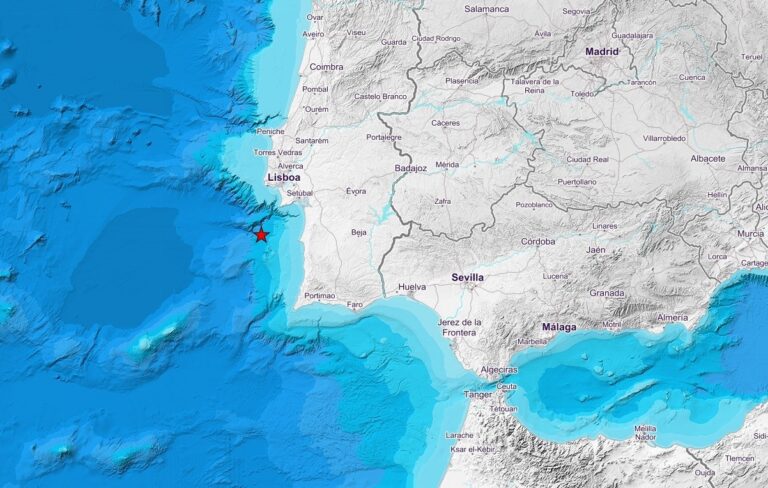 Un terremoto de magnitud 5,5 al sur de Portugal se siente en el sur de España