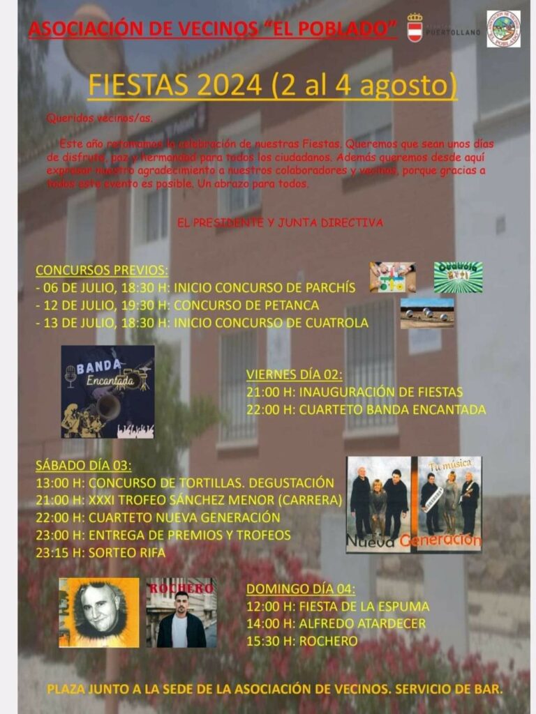 Puertollano: Noches de verbena, espuma, atletismo y concurso de tortilla en las fiestas de «El Poblado»