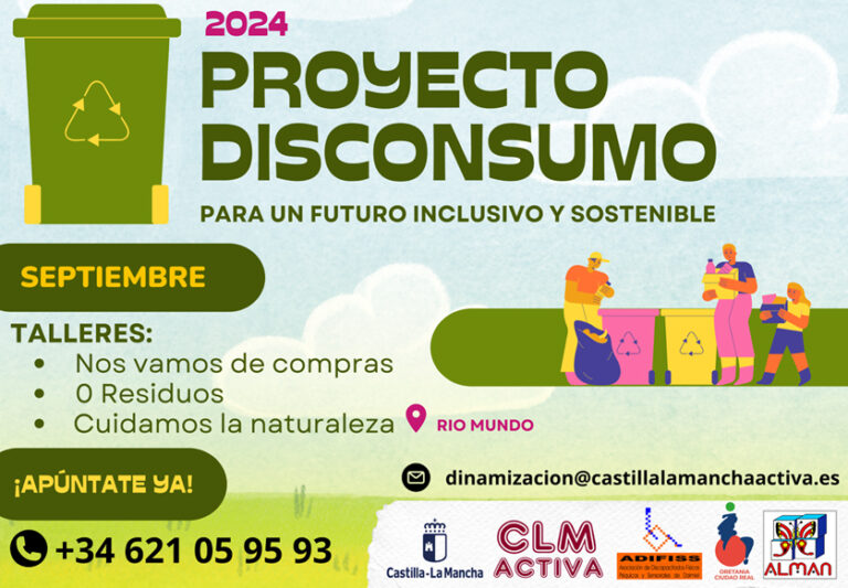 Castilla-La Mancha Activa Lanza el Proyecto DISCONSUMO 2024 para Fomentar el Consumo Responsable e Inclusivo