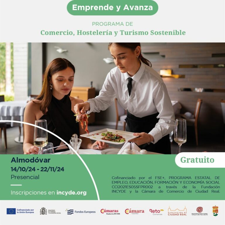 El programa de Diputación y Cámara, Reto CR Comarcas impulsa el emprendimiento de la provincia con nuevos cursos de la Fundación Incyde