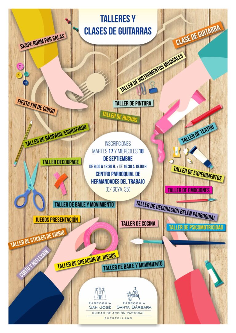La parroquia San José de Puertollano abre plazo de inscripción para sus talleres y clases de guitarra