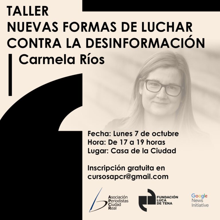 La APCR impartirá un taller para usar Inteligencia Artificial contra los bulos