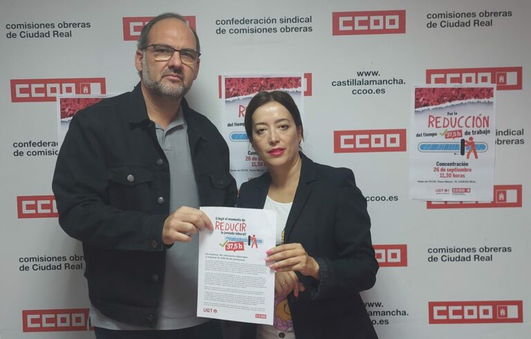 UGT y CCOO piden a partidos políticos y patronal que se decidan «si se ponen de espaldas o al lado de los trabajadores»