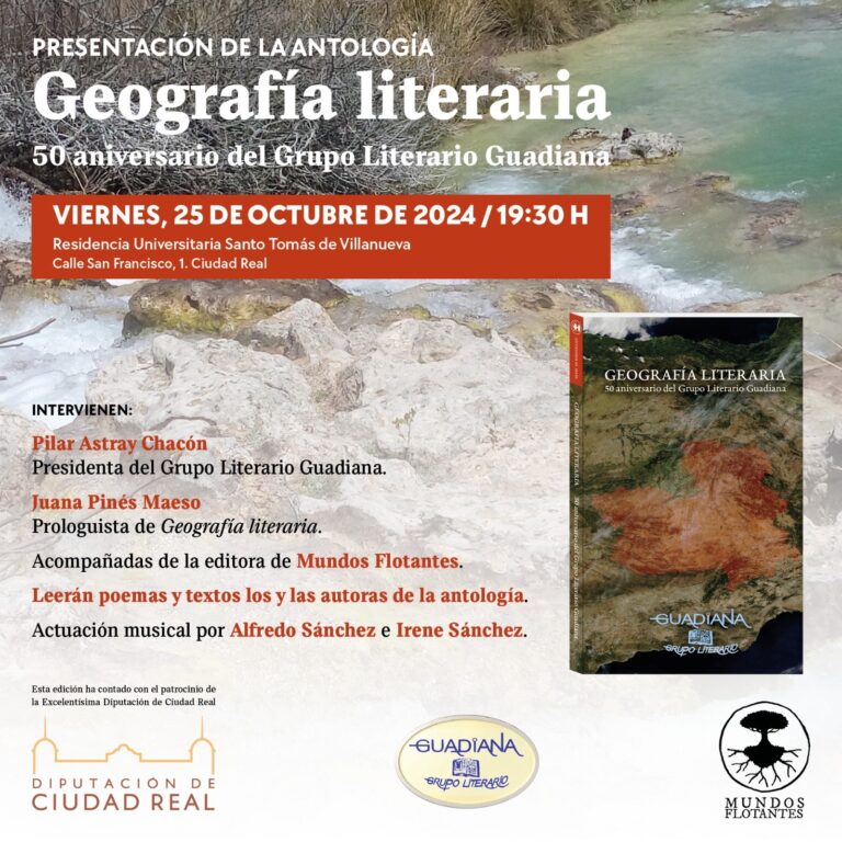Ciudad Real: Sale a la calle la antología “Geografía literaria”