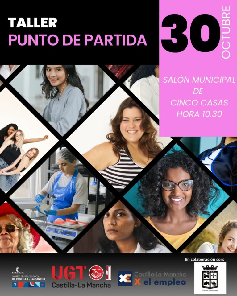 UGT CLM celebra en Cinco Casas un foro de empleo con mujeres paradas de larga duración