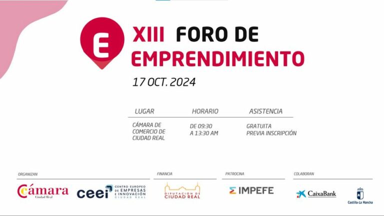 Ciudad Real se prepara para el XIII Foro de Emprendimiento: «Adaptarse para crecer»