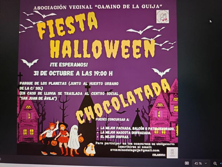 Fiesta de Halloween en Camino de la Guija