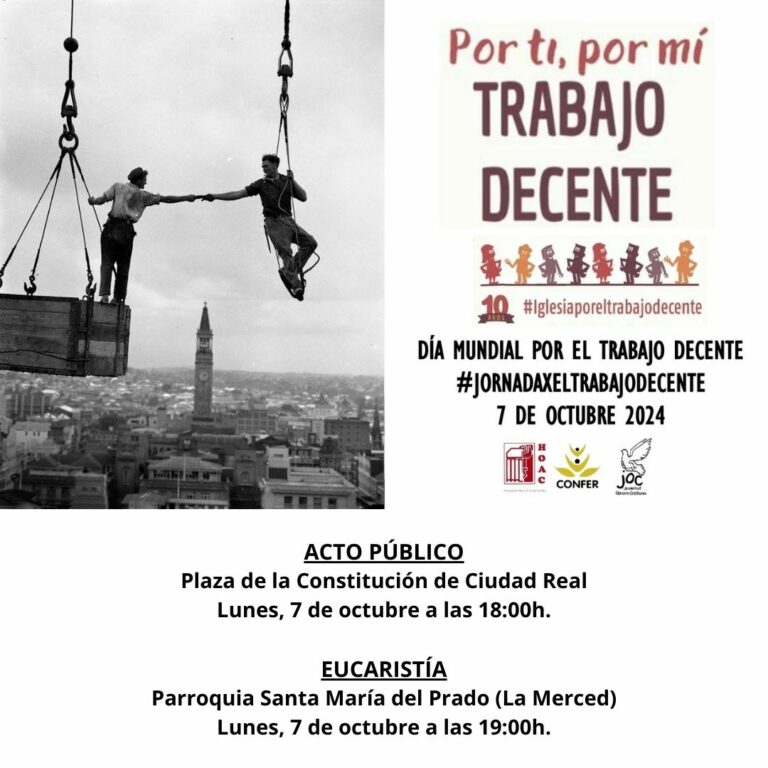 Ciudad Real ante la XVI Jornada Mundial por el Trabajo Decente