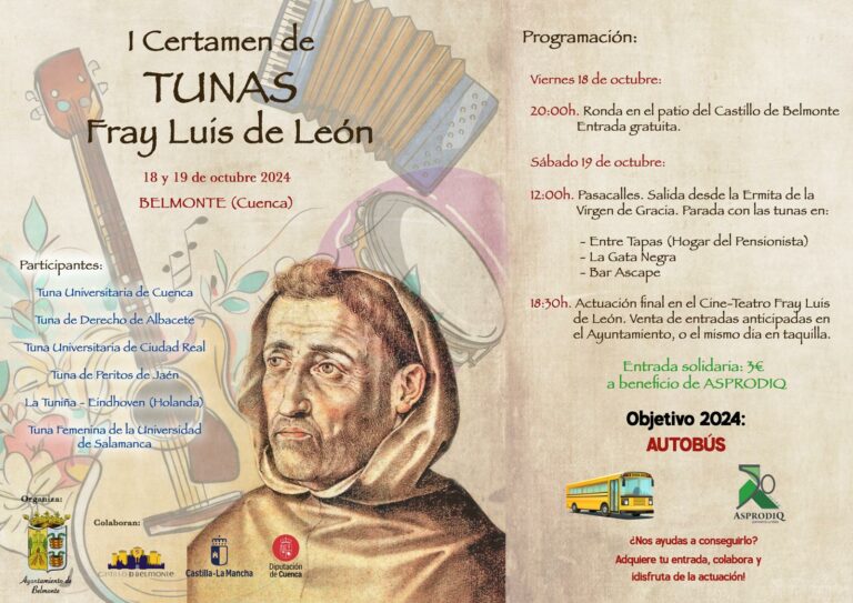 La Universitaria de Ciudad Real acudirá al primer Certamen de Tunas «Fray Luis de León»