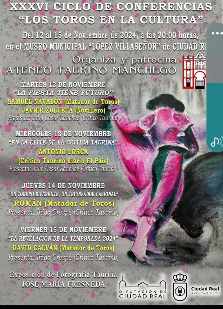 El Museo López Villaseñor acogerá el ciclo de conferencias «Los toros en la cultura»