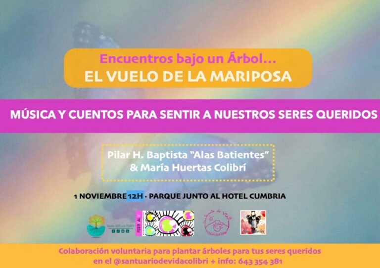 ‘Encuentros bajo el árbol… el vuelo de la mariposa’, música y cuentos para “celebrar lo que hay y honrar lo que se fue”