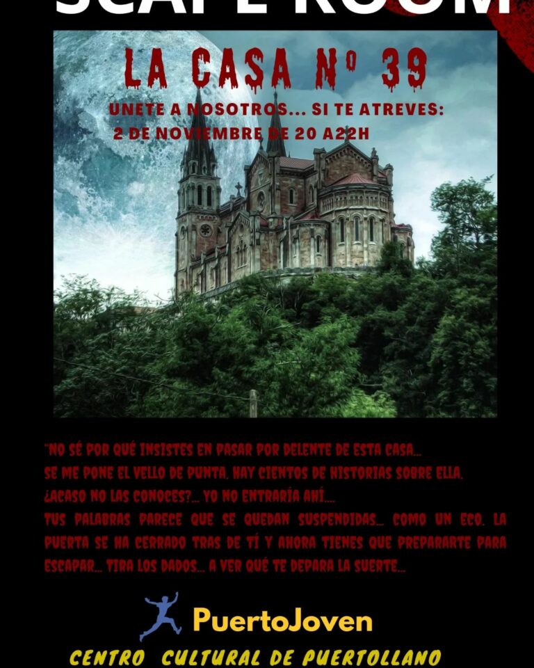 Puertollano: Fiesta de disfraces, juegos de terror, talleres y Escape Room en el fin de semana «Halloween» del Centro Cultural