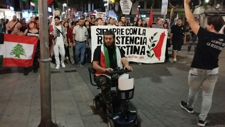 Manifestación en Ciudad Real tras un año de genocidio en Palestina