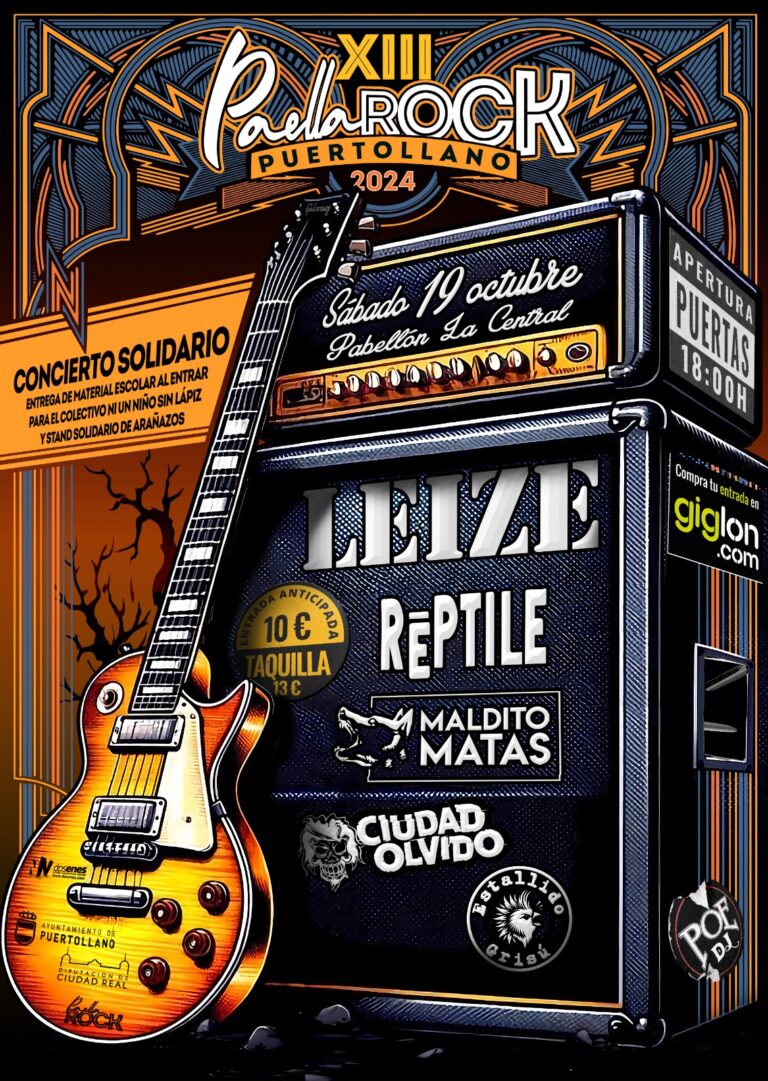 Puertollano: Últimos días de venta anticipada en una decena de puntos para asistir al XII Paella Rock