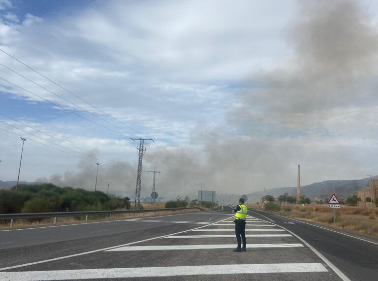 Puertollano: Importante incendio de pastos en el entorno del Terri