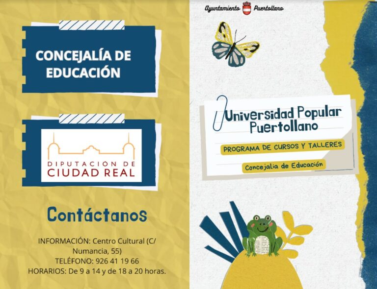 Puertollano: Más de 500 personas se matriculan en los cursos de la UP, que por primera vez son gratuitos