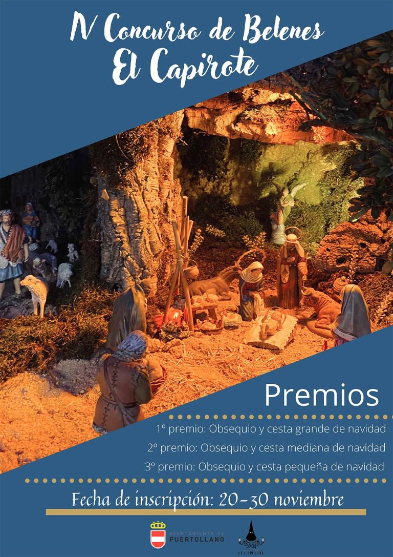 Puertollano: La Asociación Cofrade «El Capirote» convoca su concurso de Belenes, que celebra su cuarta edición consecutiva