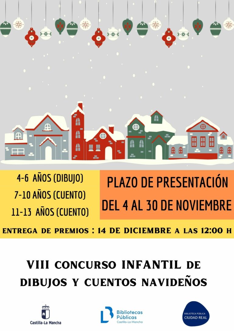 La Junta convoca el VIII Concurso de dibujos y cuentos navideños dirigido al público infantil de entre 4 y 13 años de Ciudad Real