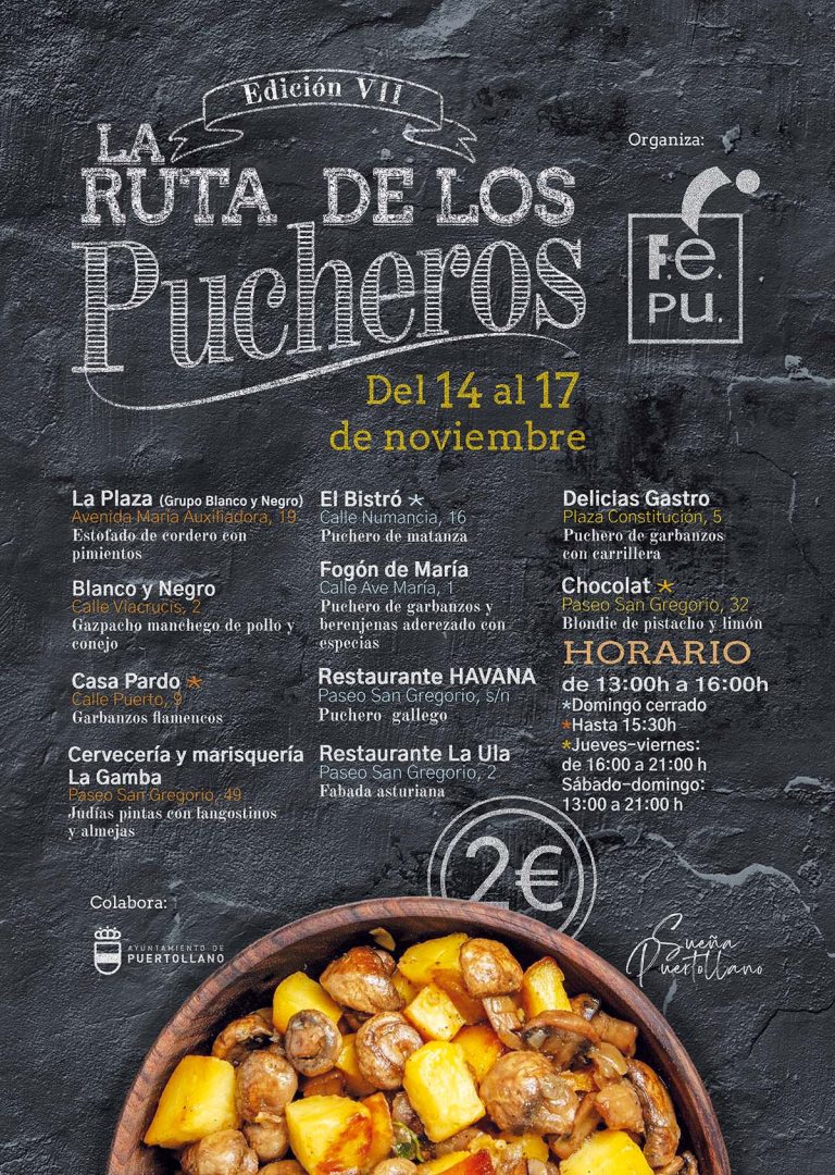 FEPU lanza la VII Ruta de los Pucheros: Un recorrido por los sabores más auténticos de Puertollano