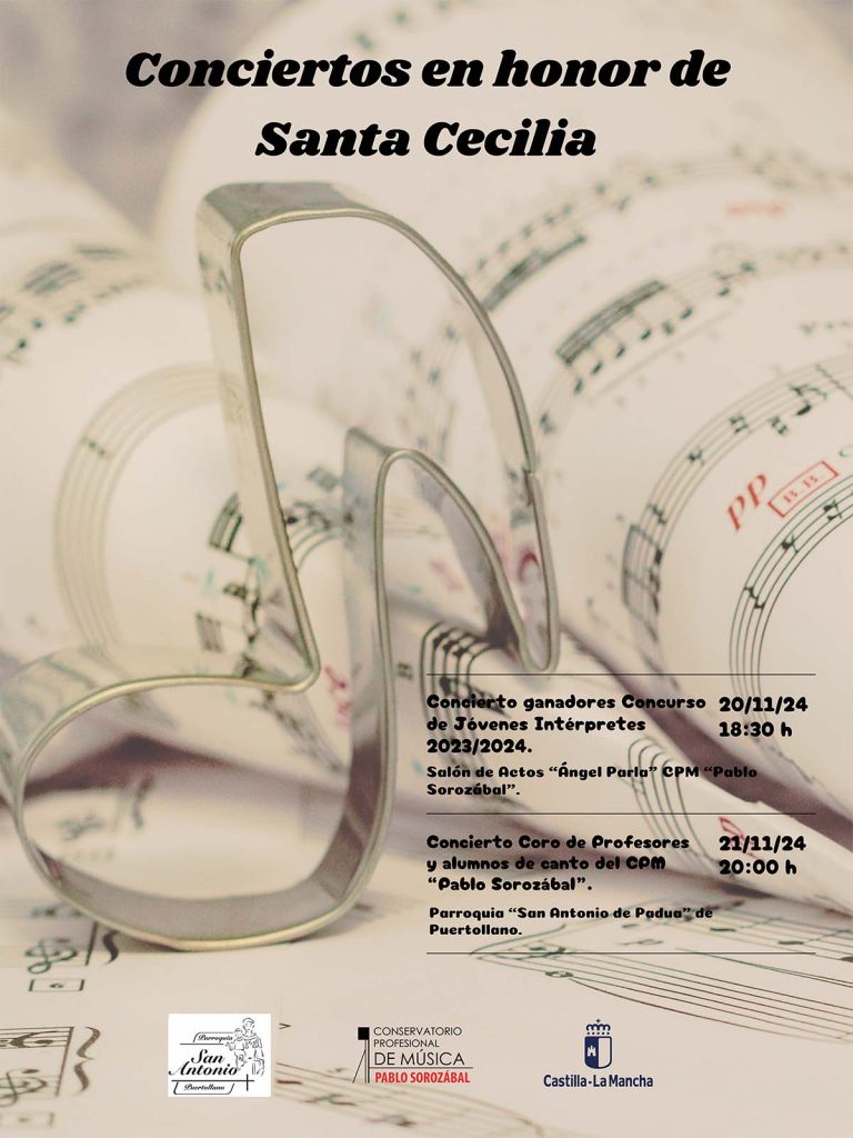 El Conservatorio Profesional de Música «Pablo Sorozábal» de Puertollano celebra Santa Cecilia con dos conciertos