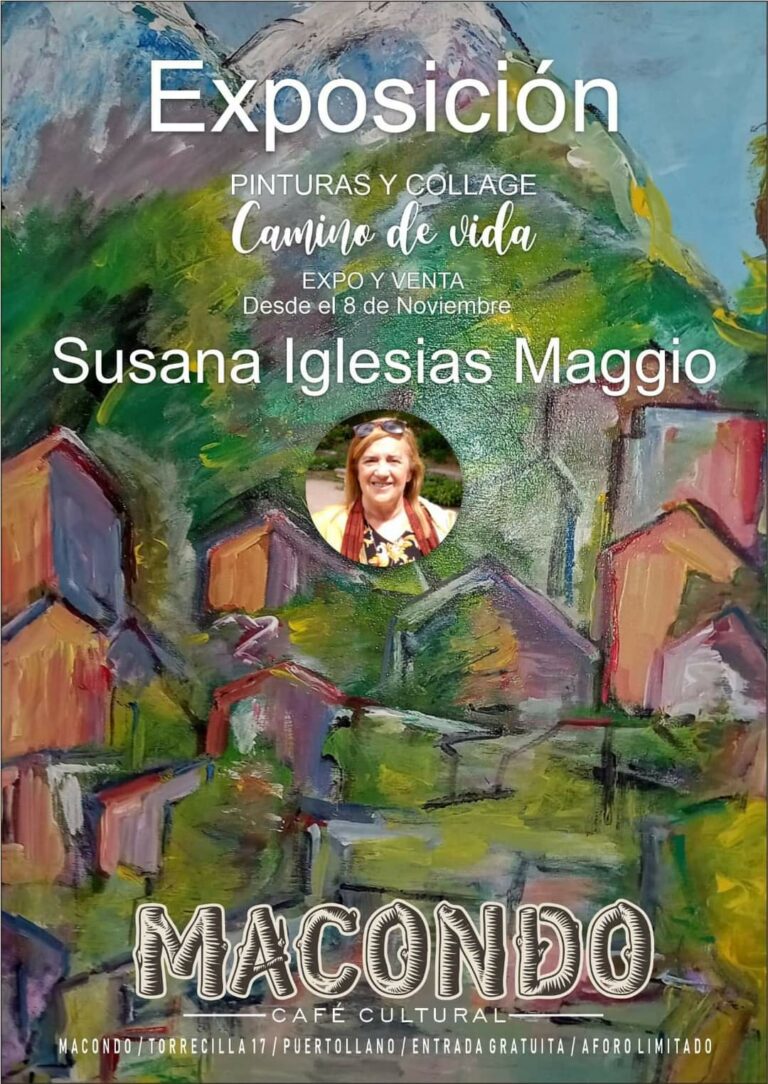 Macondo Café Cultural de Puertollano alberga la exposición pictórica ‘Camino de vida’ de Susana Iglesias Maggio