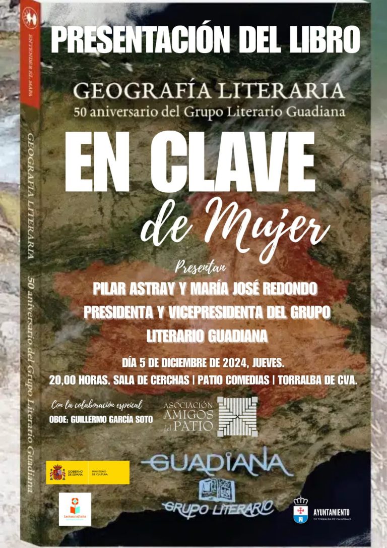 El Grupo Literario Guadiana presentará «En clave de mujer» en Torralba de Calatrava
