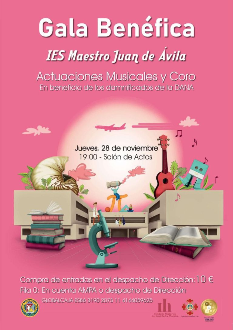 La comunidad educativa del IES Maestro Juan de Ávila de Ciudad Real organiza una gala benéfica a beneficio de los damnificados por la DANA