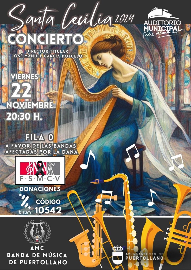 La Banda AMC de Puertollano ofrecerá un concierto solidario a favor de las bandas afectadas por la DANA