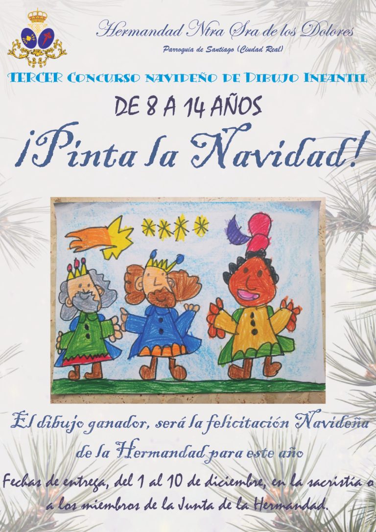 Ciudad Real: La Hermandad de la Dolorosa de Santiago convoca el tercer concurso infantil de dibujo navideño