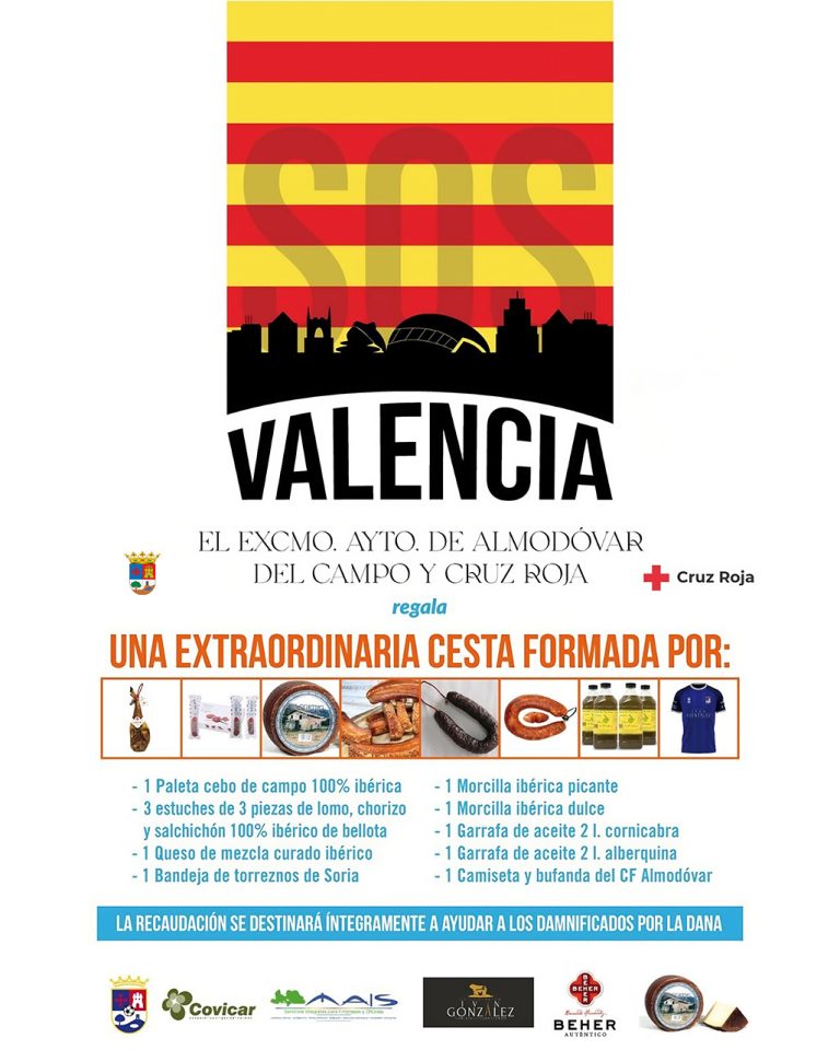 Almodóvar del Campo se une en un sorteo solidario para ayudar a personas damnificadas por la DANA