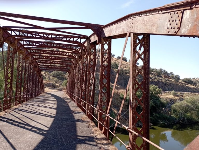 El bello puente del siglo XIX sobre el río Valdeazogues entra en la Lista Roja del Patrimonio por su estado de abandono