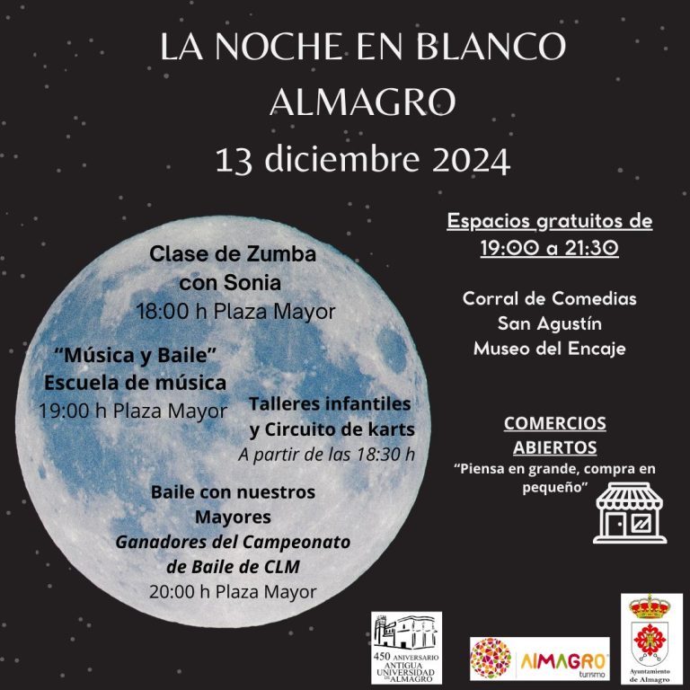 El Ayuntamiento de Almagro organiza una nueva edición de la Noche en Blanco en la Plaza Mayor este viernes