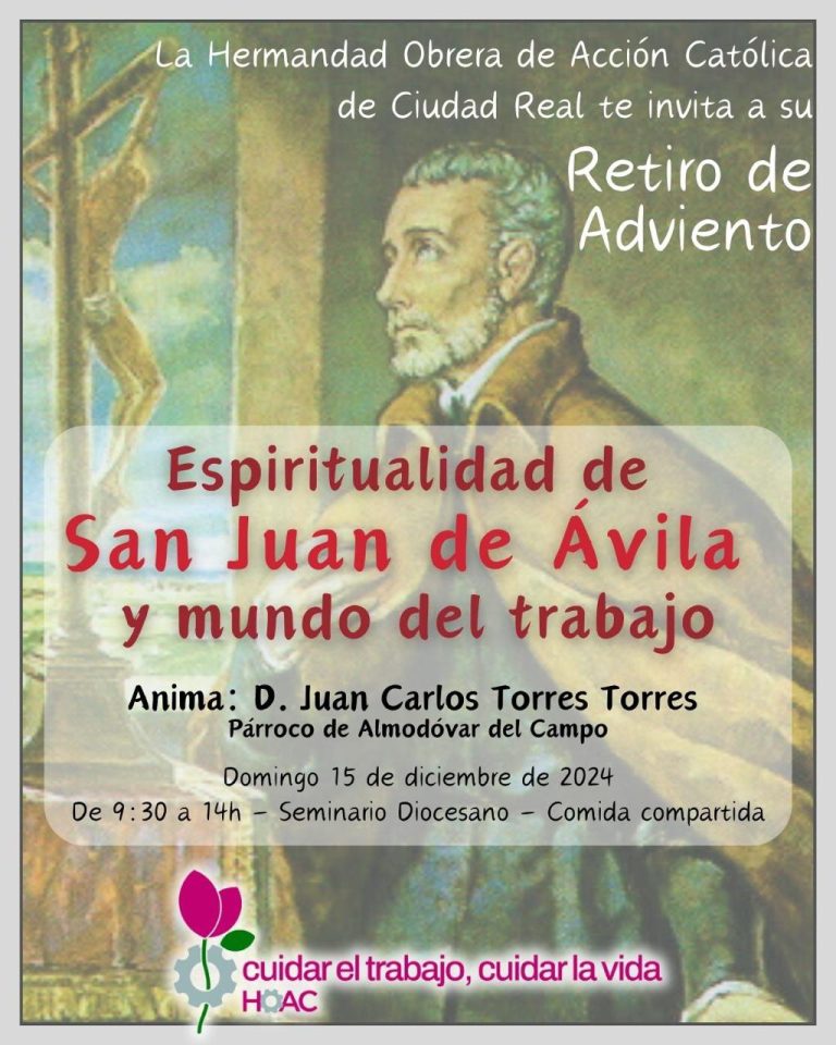 El Seminario Diocesano de Ciudad Real acogerá el Retiro de Adviento de la HOAC