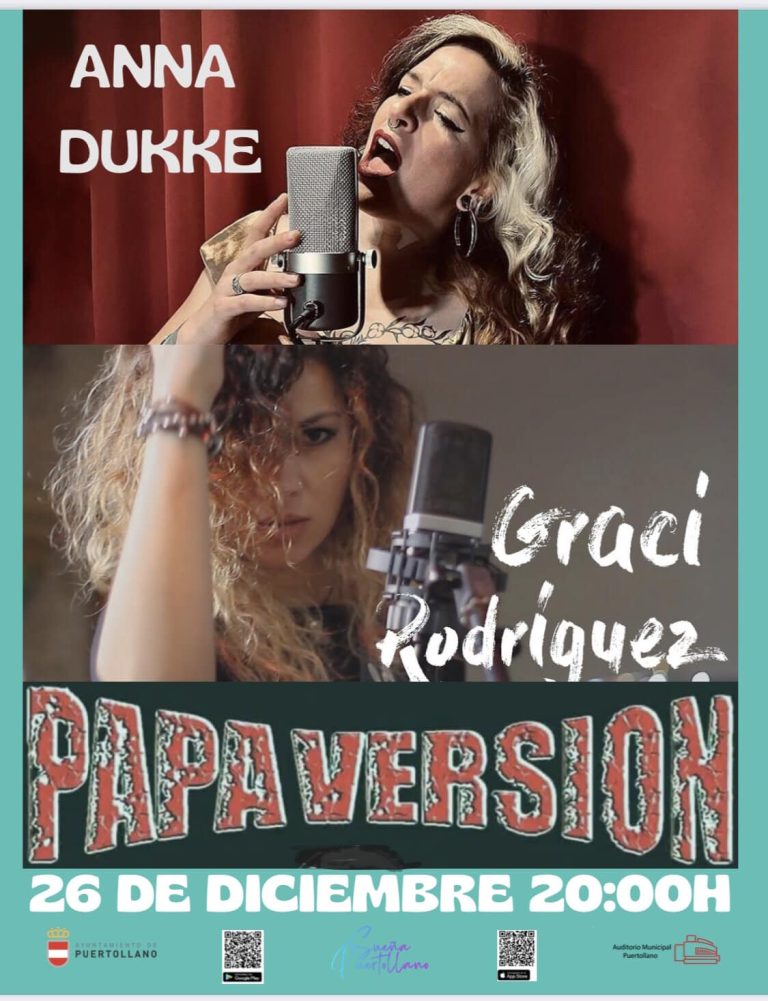 Las voces de Graci Rodríguez y Anna Dukke y los clásicos del rock de «Papa Versión» se unen en un concierto el 26 en el Auditorio