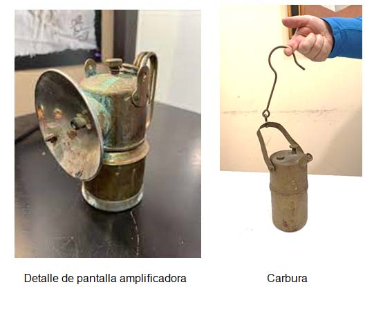 La carbura minera, pieza del mes del Museo Etnológico de Puertollano