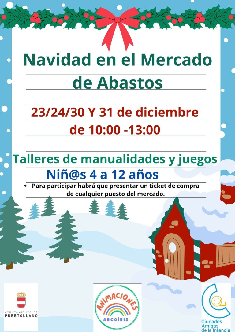 Puertollano: Semana de talleres infantiles en el Mercado Municipal