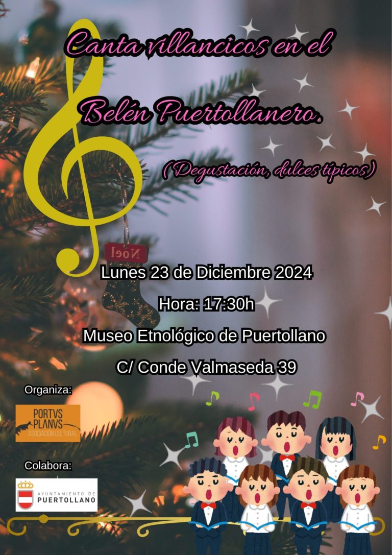 Puertollano: Portus Planus cantará villancicos al Belén puertollanero del Museo Etnológico