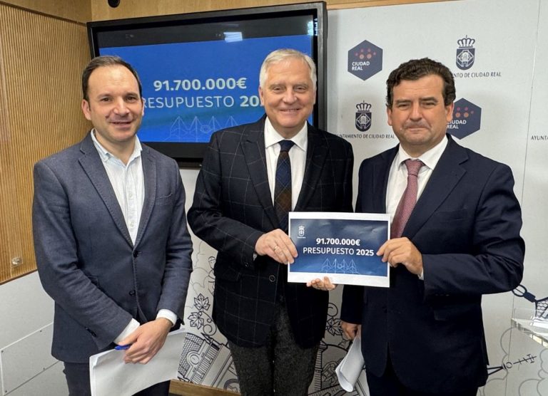 El Ayuntamiento de Ciudad Real presenta unos Presupuestos de casi 92 millones para “seguir cambiando una ciudad que quiere crecer”