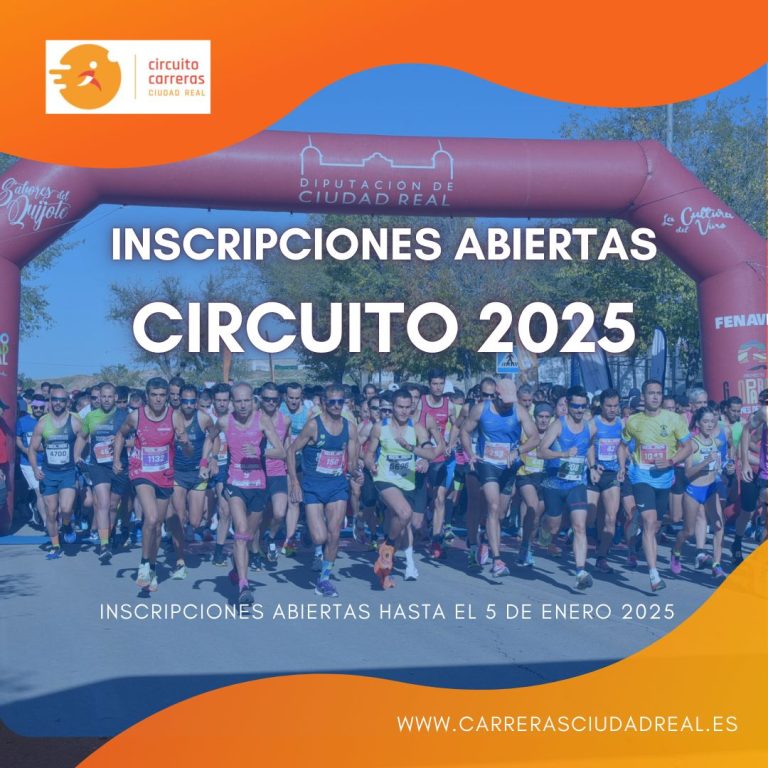Abierto oficialmente el periodo de inscripción para el Circuito de Carreras Populares 2025