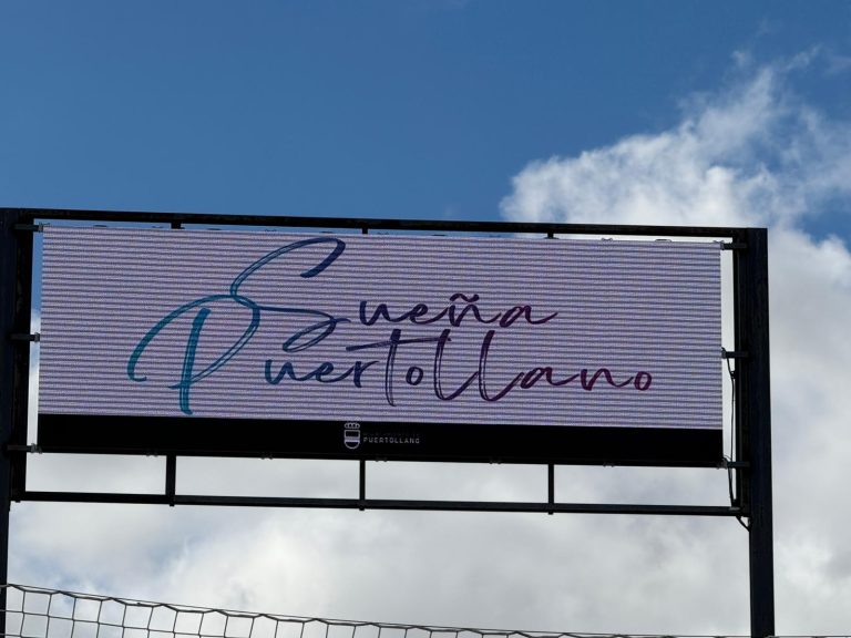 Puertollano: El Campo del Cerrú estrena marcador con pantalla LED de última generación