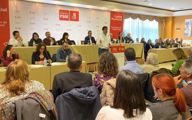 Caballero, dispuesto a seguir liderando el PSOE provincial de Ciudad Real “con ánimo, fuerza y compromiso”
