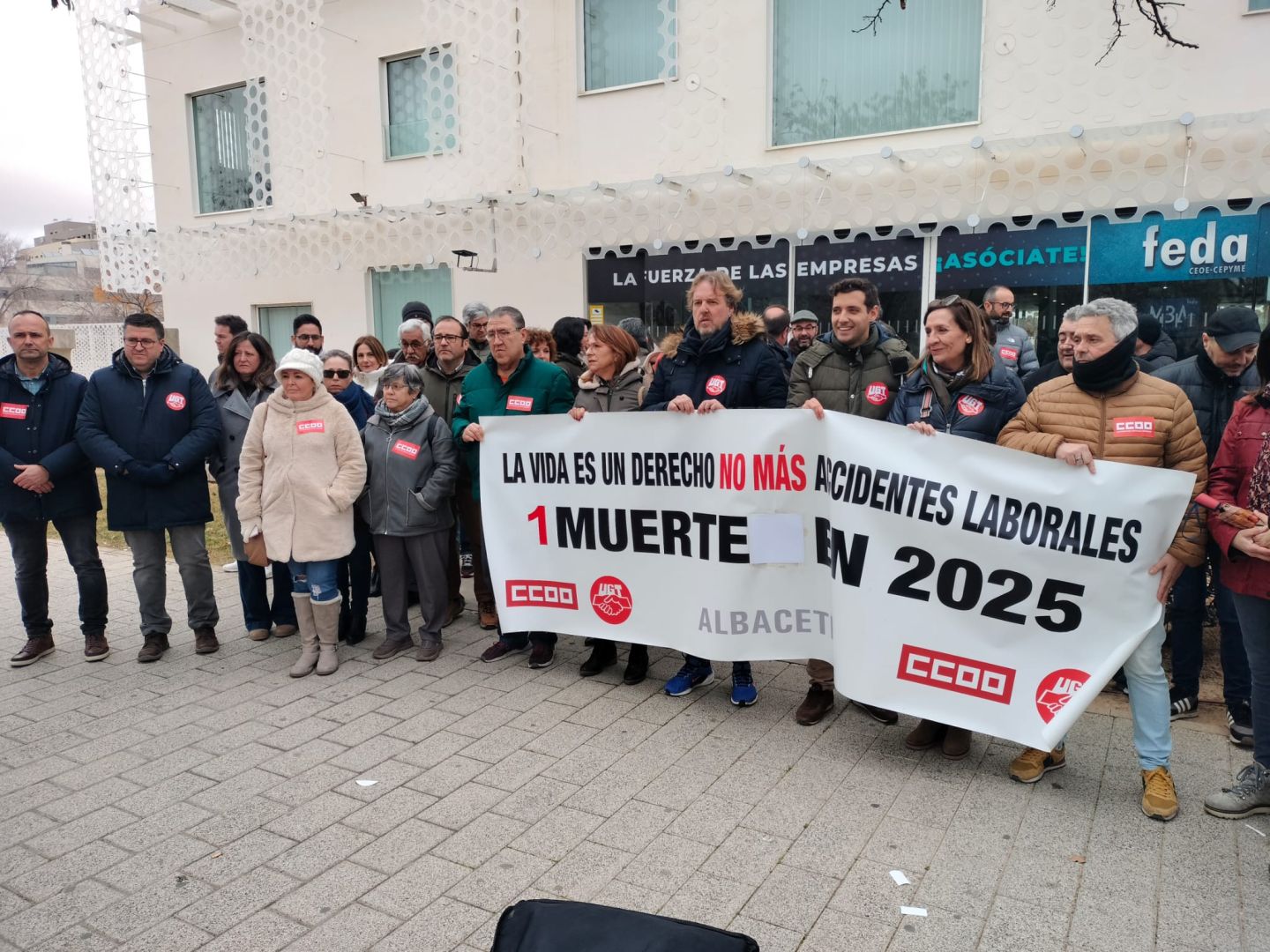 UGT y CCOO Albacete se concentran por el ultimo accidente laboral ...